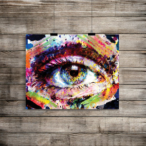 Colorful Eye Wall Art