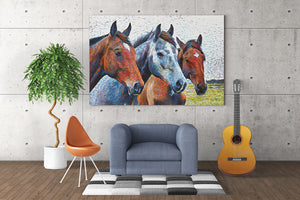 Horses Trio Wall Art