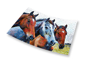 Horses Trio Wall Art