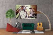 Bicycle Art Print, Beach Cruiser Photo, Bike Canvas Wall Art, Sunny Day