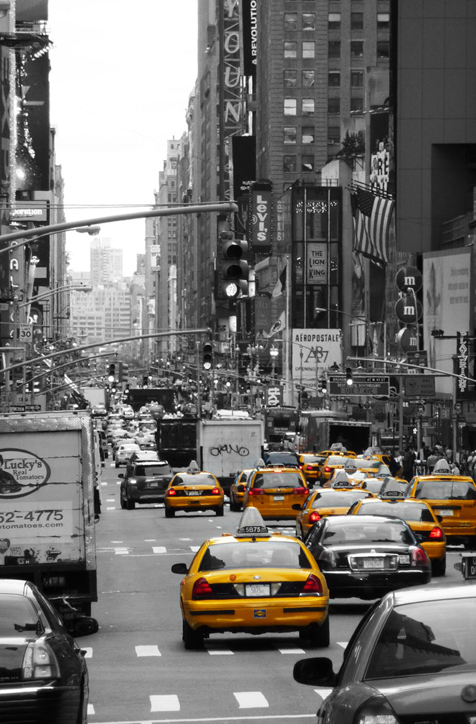 New York City Cabs 4 Wall Art