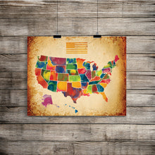 US Map Wall Art